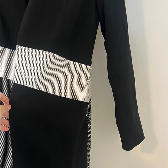 Calvin Klein Women's Black and White Long Blazer / Coat - Picture 8 of 12